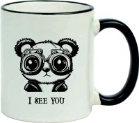 Keramiktasse &quot;Fynn&quot; mit schwarzen Henkel und...