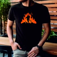 T-Shirt &quot;Dieter&quot; mit Motivdruck Feuer Rettung