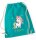 Turnbeutel, Schuhbeutel, Sportbeutel für Kinder, bedruckt Einhorn / Sternen und personalisierbar mit Namen, große Farbauswahl, Kita, Geschenk