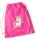 Turnbeutel, Schuhbeutel, Sportbeutel für Kinder, bedruckt Einhorn / Sternen und personalisierbar mit Namen, große Farbauswahl, Kita, Geschenk