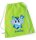 Turnbeutel, Schuhbeutel, Sportbeutel für Kinder, bedruckt Elefant, Vogel und personalisierbar mit Namen, große Farbauswahl, Kita, Geschenk