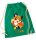 Turnbeutel, Schuhbeutel, Sportbeutel für Kinder, bedruckt Fuchs/ Blume und personalisierbar mit Namen, große Farbauswahl, Kita, Geschenk