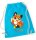 Turnbeutel, Schuhbeutel, Sportbeutel für Kinder, bedruckt Fuchs/ Blume und personalisierbar mit Namen, große Farbauswahl, Kita, Geschenk