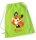 Turnbeutel, Schuhbeutel, Sportbeutel für Kinder, bedruckt Fuchs/ Blume und personalisierbar mit Namen, große Farbauswahl, Kita, Geschenk