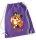Turnbeutel, Schuhbeutel, Sportbeutel für Kinder, bedruckt Fuchs/ Blume und personalisierbar mit Namen, große Farbauswahl, Kita, Geschenk