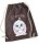 Personalisierter Turnbeutel mit Hase und Name für Kinder, Mädchen und Jungs, große Farbauswahl, Schuhbeutel zum Zuziehen, ideal als Geschenk