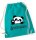 Turnbeutel, Schuhbeutel, Sportbeutel für Kinder, bedruckt Panda Bär und personalisierbar mit Namen, große Farbauswahl, Kita, Geschenk