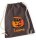 Turnbeutel, Schuhbeutel, Sportbeutel für Kinder, bedruckt mit Halloween Kürbis und Katze, personalisiert Namen, Farbauswahl, Kita, Geschenk