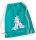 Turnbeutel, Schuhbeutel, Sportbeutel für Kinder, bedruckt Einhorn/ Regenbogen, personalisierbar mit Namen, große Farbauswahl, Kita, Geschenk