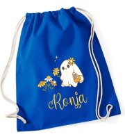 Turnbeutel, Schuhbeutel, Sportbeutel Kinder, bedruckt mit Gespenst, personalisierbar Namen, große Farbauswahl, Kita, Geschenk, Martinstag