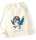 Turnbeutel, Schuhbeutel, Sportbeutel für Kinder, bedruckt Vogel mit Kappe und personalisierbar mit Namen, große Farbauswahl, Kita, Geschenk