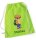 Turnbeutel, Schuhbeutel, Sportbeutel für Kinder, bedruckt Teddy Bär und personalisierbar mit Namen, große Farbauswahl, Kita, Geschenk