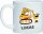 Kunststoff Tasse "Nele" mit Motivdruck Bagger