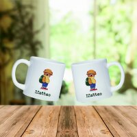 Kunststoff Tasse "Nele" mit Motivdruck Bär