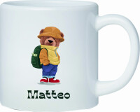 Kunststoff Tasse "Nele" mit Motivdruck Bär