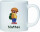 Kunststoff Tasse "Nele" mit Motivdruck Bär