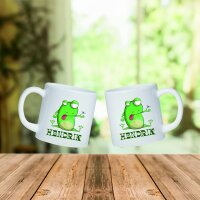 Kunststoff Tasse "Nele" mit Motivdruck Frosch