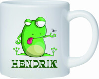 Kunststoff Tasse "Nele" mit Motivdruck Frosch