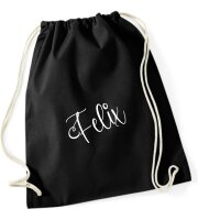 Turnbeutel, Schuhbeutel, Sportbeutel für Kinder, bedruckt und personalisierbar mit Namen, große Farbauswahl, Kita, Geschenk