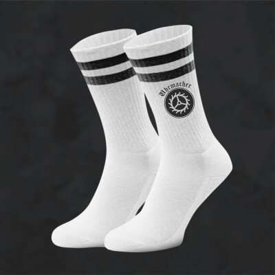 Socken mit Motivdruck Uhrmacher - Handwerker Socken - Bio-Baumwolle - Socken für Männer mit Zunftzeichen und Spruch individuell bedruckt
