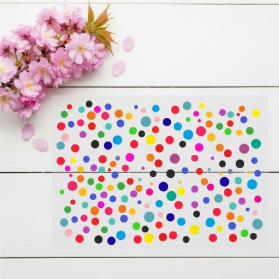 Bügelbilder Konfetti für Karneval und andere Anlässe - Textil Aufbügler