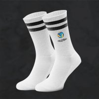 Socken mit Motivdruck Volleyball - Sport Socken - Fitness - Bio-Baumwolle - Strümpfe für den Verein - individuell bedruckt