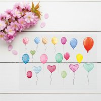 Bügelbilder Luftballons für Karneval Partys und andere Anlässe - Textil Aufbügler - Fröhlicher Druck für Textilien ist ein Must-have