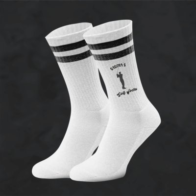 Socken mit Druck Golf-Socken, personalisiertes Golf-Geschenk  - Sport Socken - Bio-Baumwolle - Strümpfe für Vereine