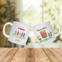 Kunststoff Tasse "Nele" mit Motivdruck Einschulung  personalisiert