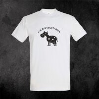 T-Shirt &quot;Dieter&quot; mit Motivdruck Vegetarier Kuh