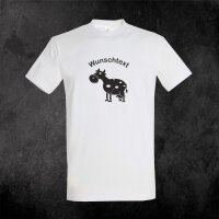 T-Shirt "Dieter" mit Motivdruck Vegetarier Kuh