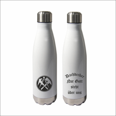 Thermosflasche "Nico" mit Logo Dachdecker