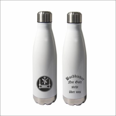 Thermosflasche "Nico" mit Logo Buchbinder