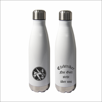 Thermosflasche "Nico" mit Logo Elektriker