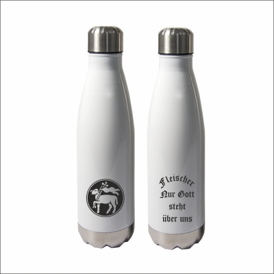 Thermosflasche "Nico" mit Logo Fleischer