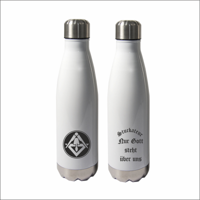 Thermosflasche "Nico" mit Logo Stuckateur