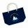 Blaue Tasche mit Motiv Segelschiff